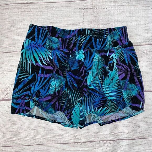 Justice tropical print ruffle front pull on shorts girls sz 7 - Picture 1 of 4